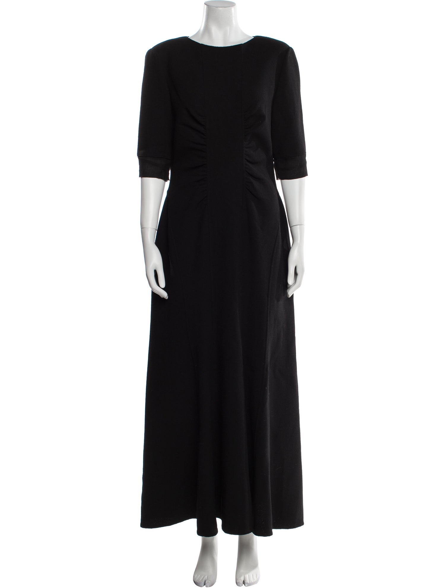 Oscar de la Renta Wool Long Dress