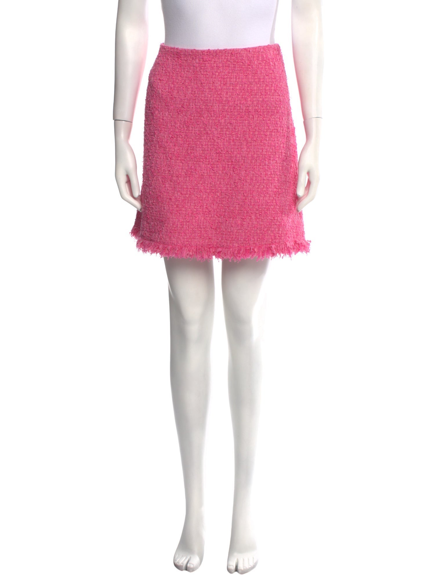 Oscar de la Renta Fringe Trim Accent Mini Skirt