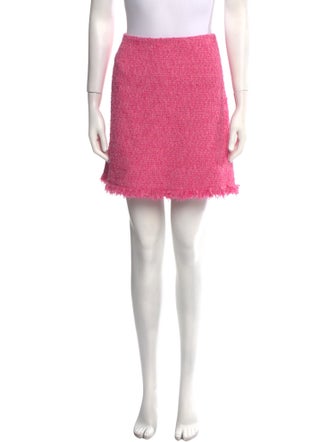 Oscar de la Renta Fringe Trim Accent Mini Skirt