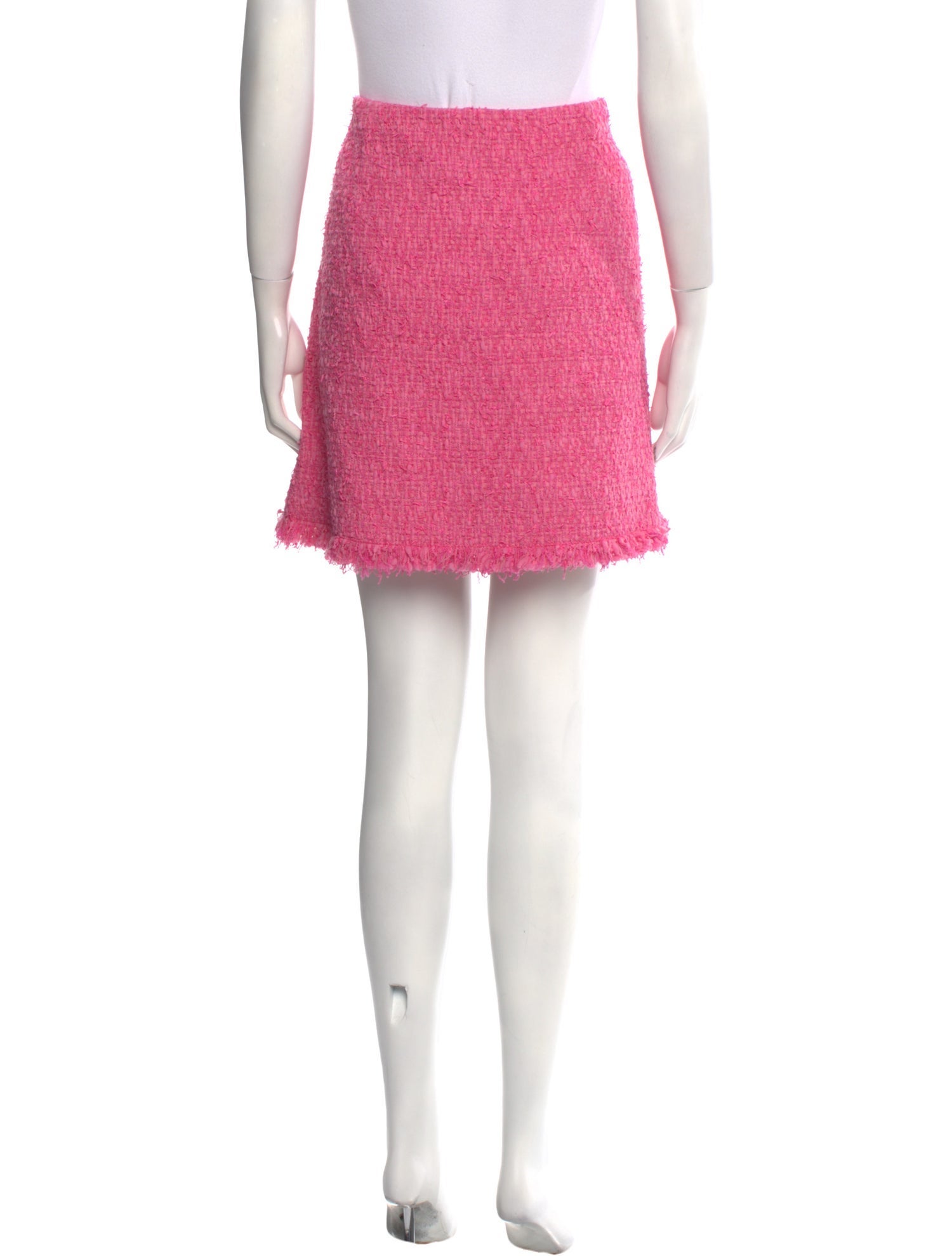 Oscar de la Renta Fringe Trim Accent Mini Skirt