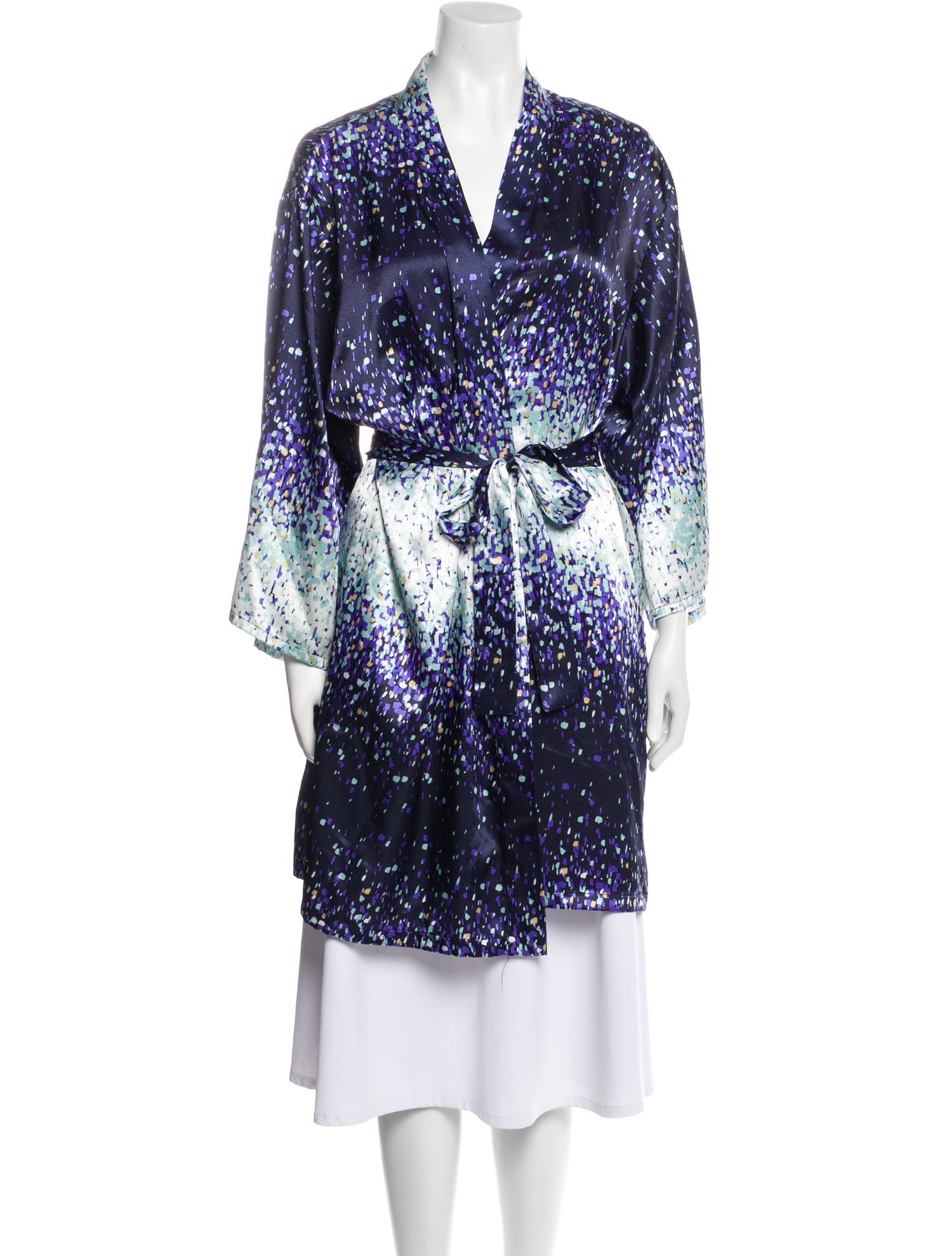 Oscar de la Renta Printed Robe