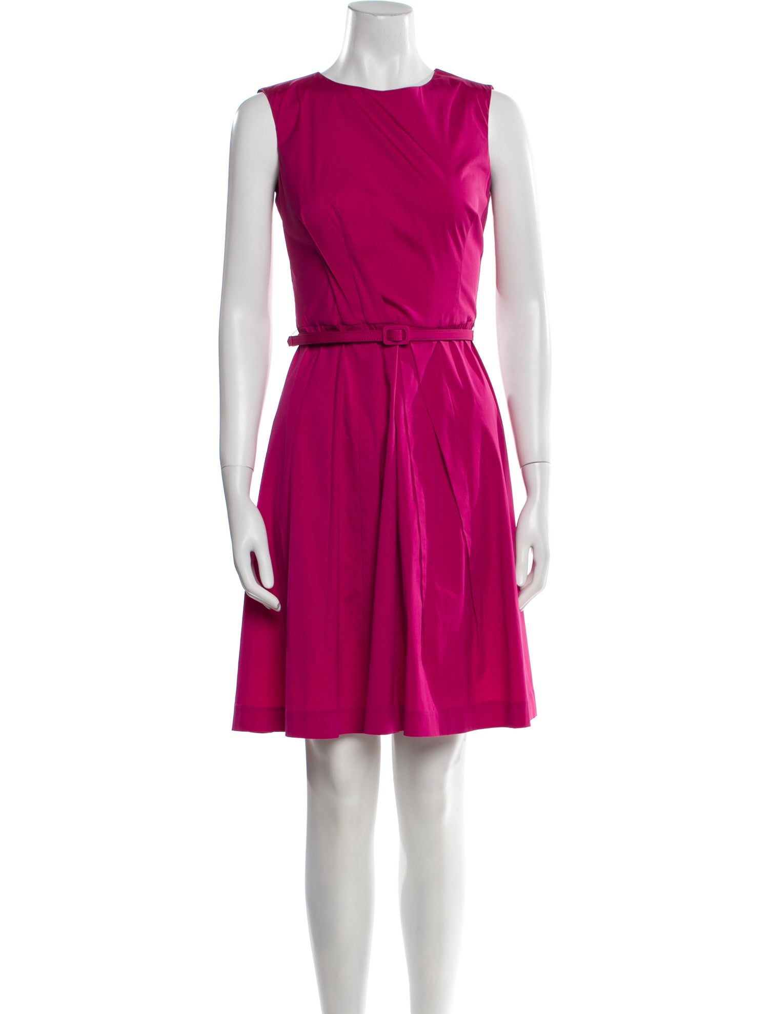 Oscar de la Renta Crew Neck Knee-Length Dress