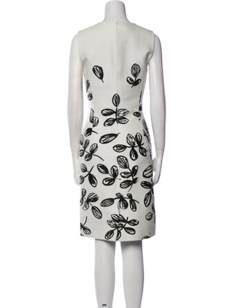 Oscar de la Renta Printed Knee-Length Dress
