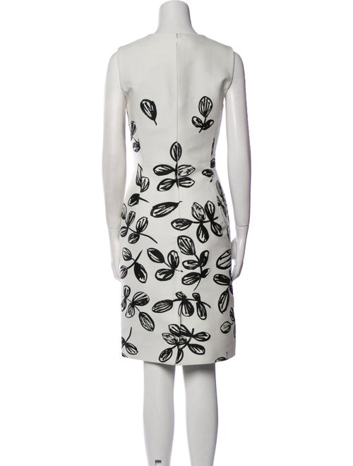 Oscar de la Renta Printed Knee-Length Dress
