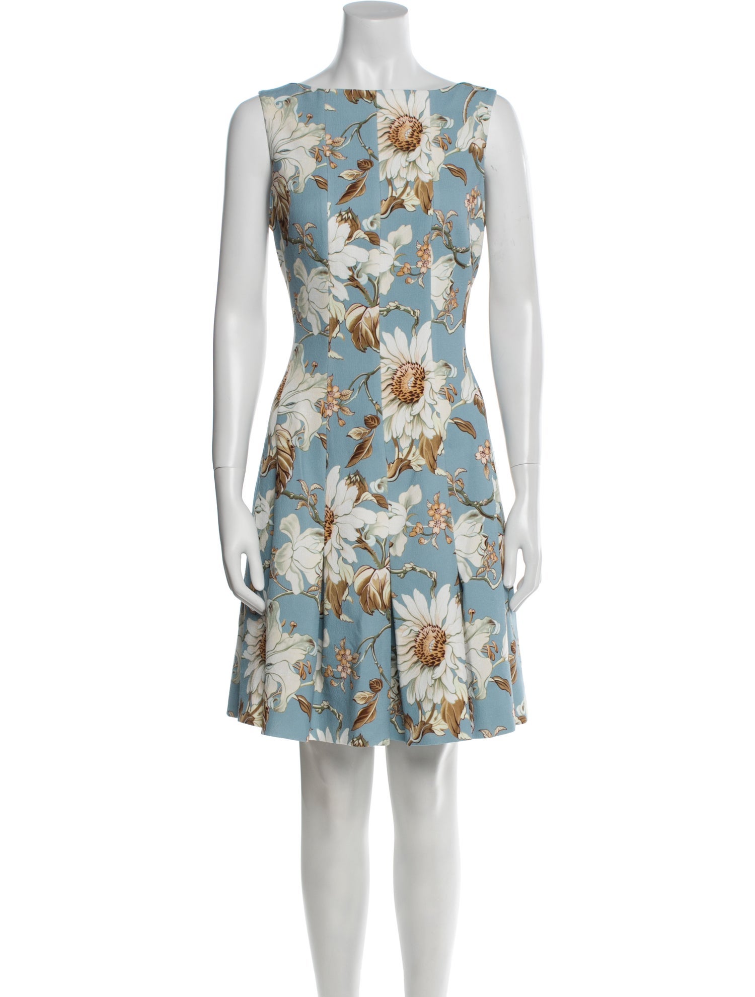 Oscar de la Renta Floral Print Mini Dress w/ Tags
