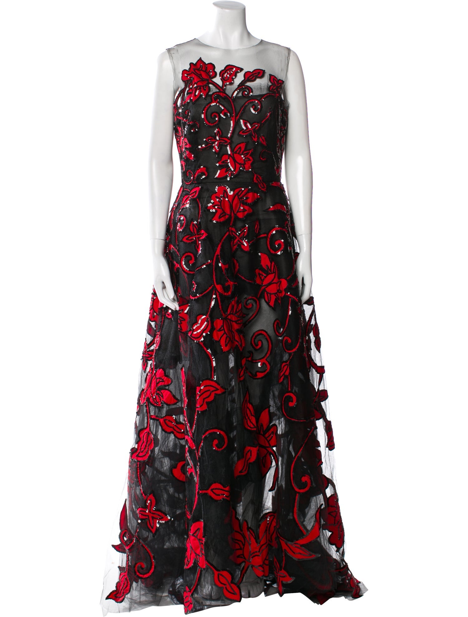 Oscar de la Renta Nylon Long Dress