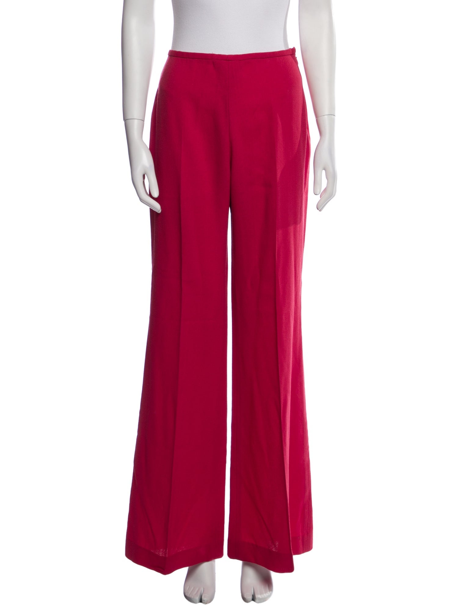 Oscar de la Renta Wool Wide Leg Pants