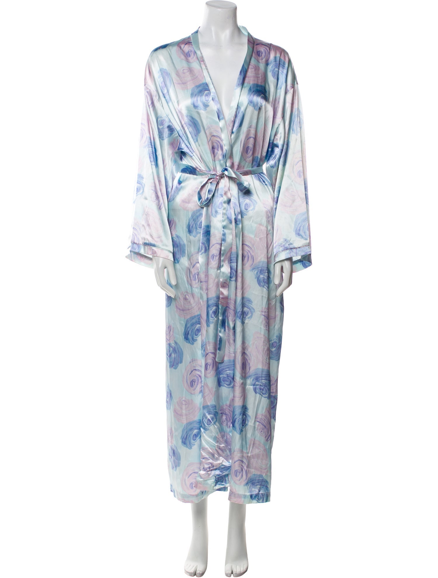 Oscar de la Renta Floral Print Robe