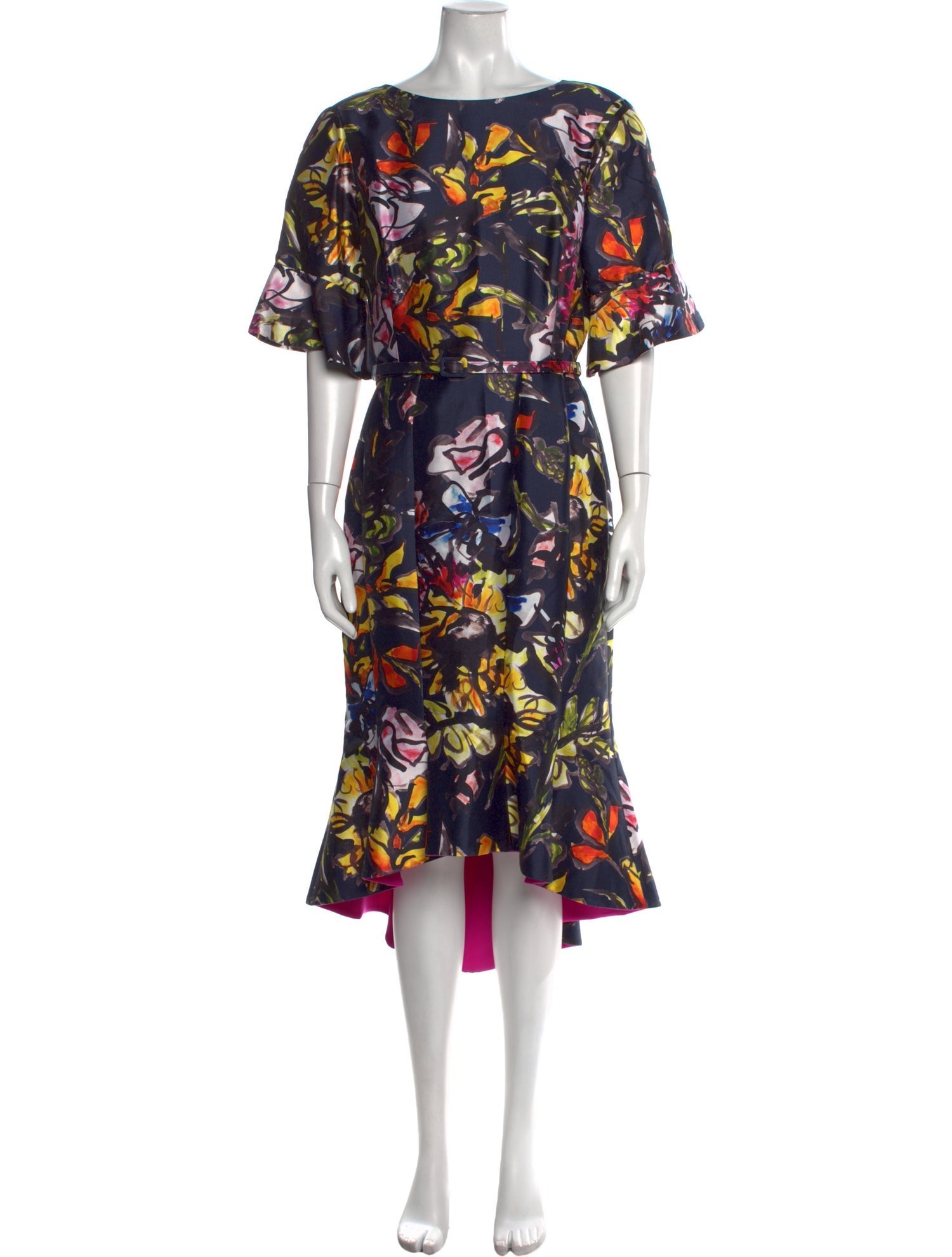 Oscar de la Renta Silk Long Dress