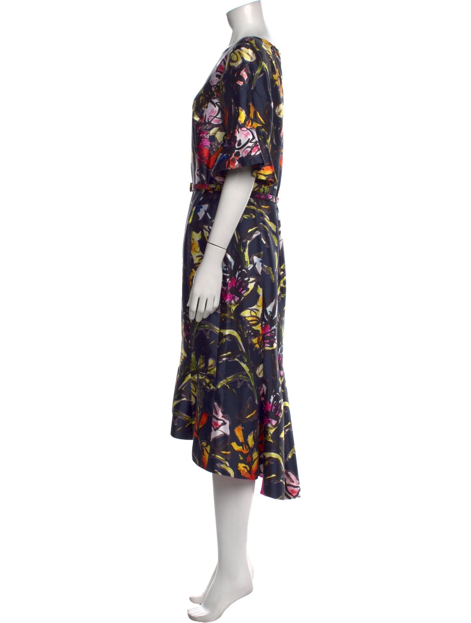 Oscar de la Renta Silk Long Dress