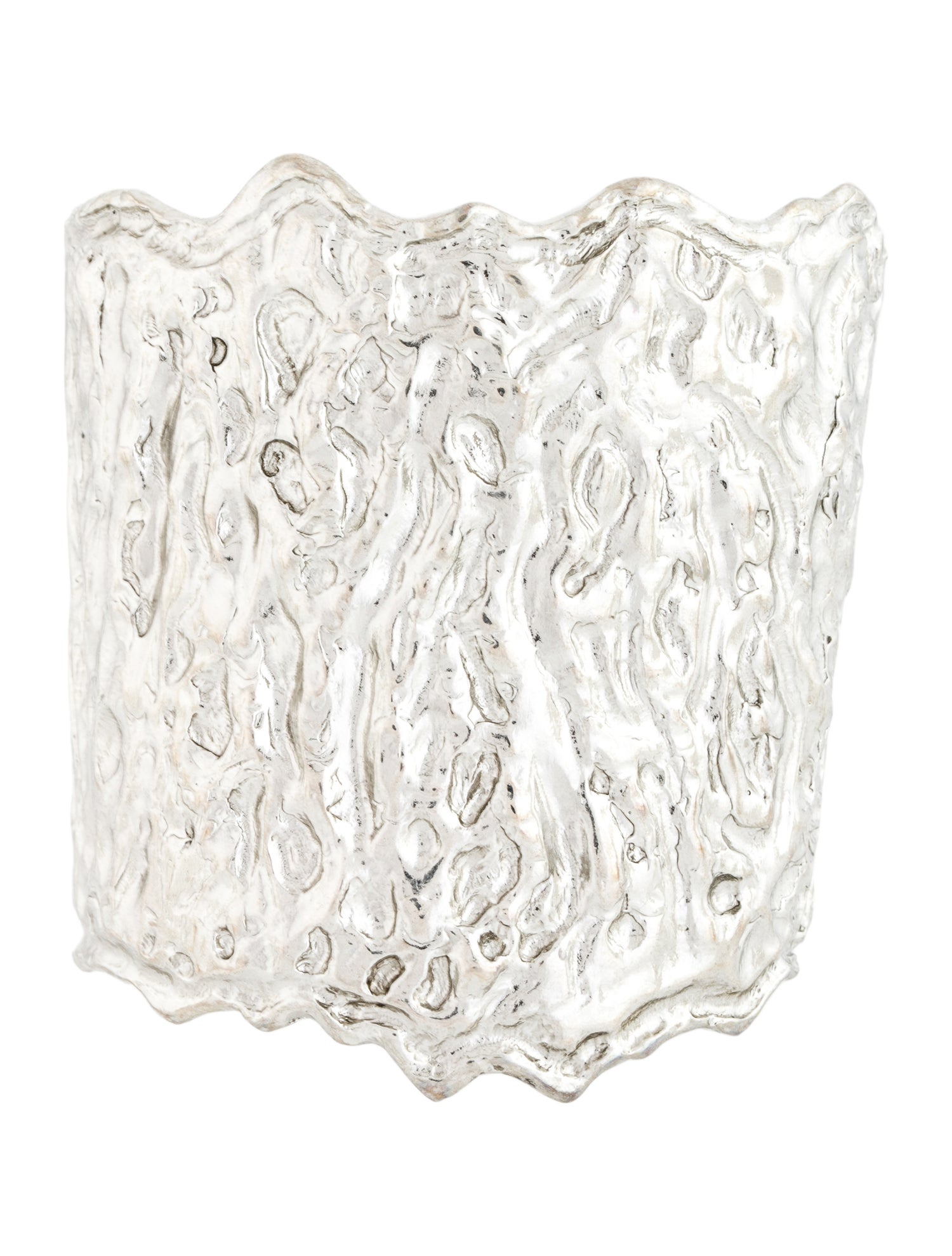 Oscar de la Renta Textured Wide Cuff Bracelet