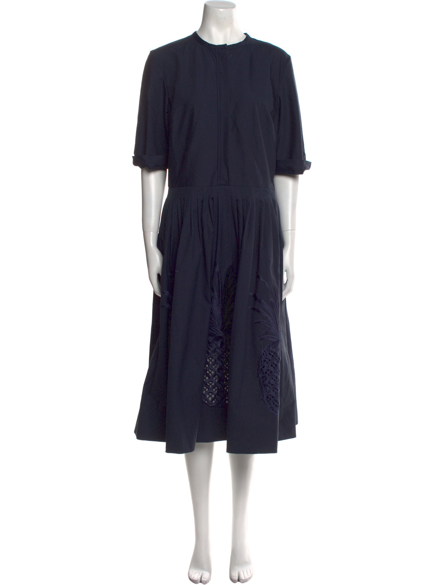 Oscar de la Renta Crew Neck Midi Length Dress w/ Tags