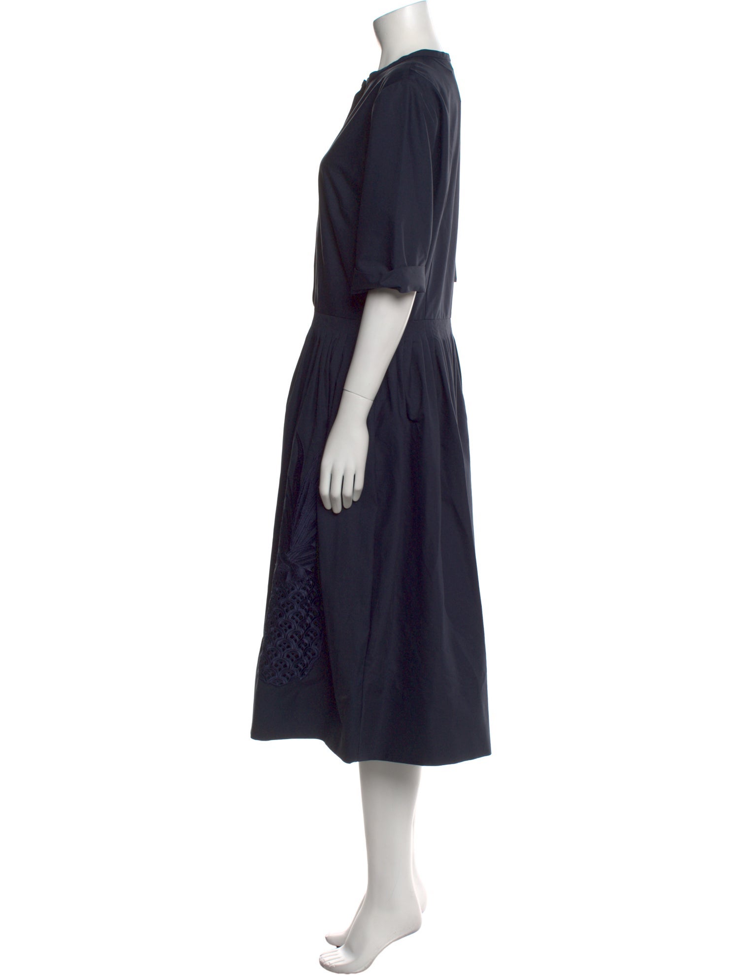 Oscar de la Renta Crew Neck Midi Length Dress w/ Tags