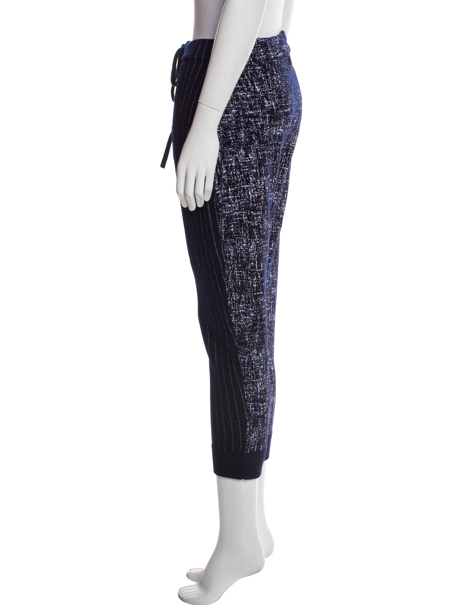 Oscar de la Renta 2020 Striped Sweatpants