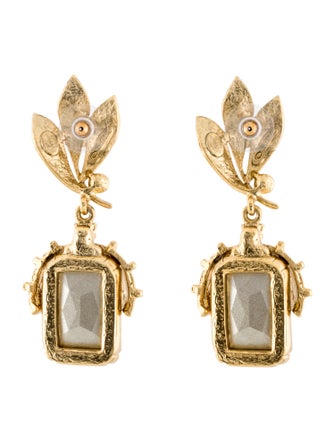 Oscar de la Renta Crystal Drop Earring
