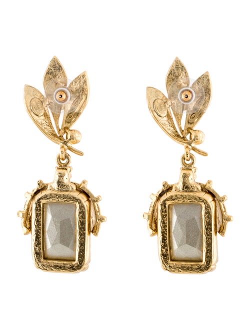 Oscar de la Renta Crystal Drop Earring