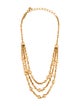 Oscar de la Renta Crystal Multi-Chain Necklace