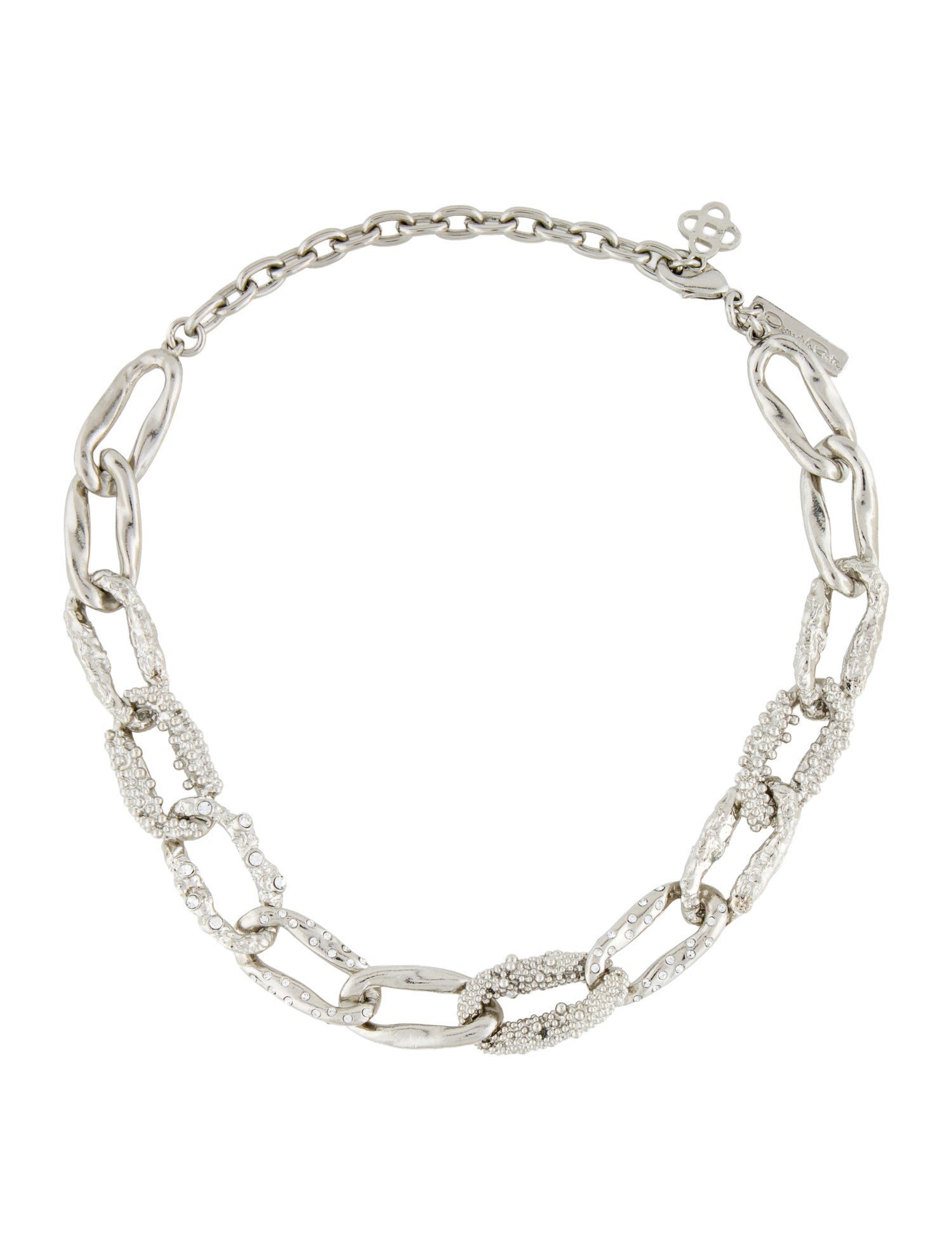Oscar de la Renta Crystal Link Choker Necklace