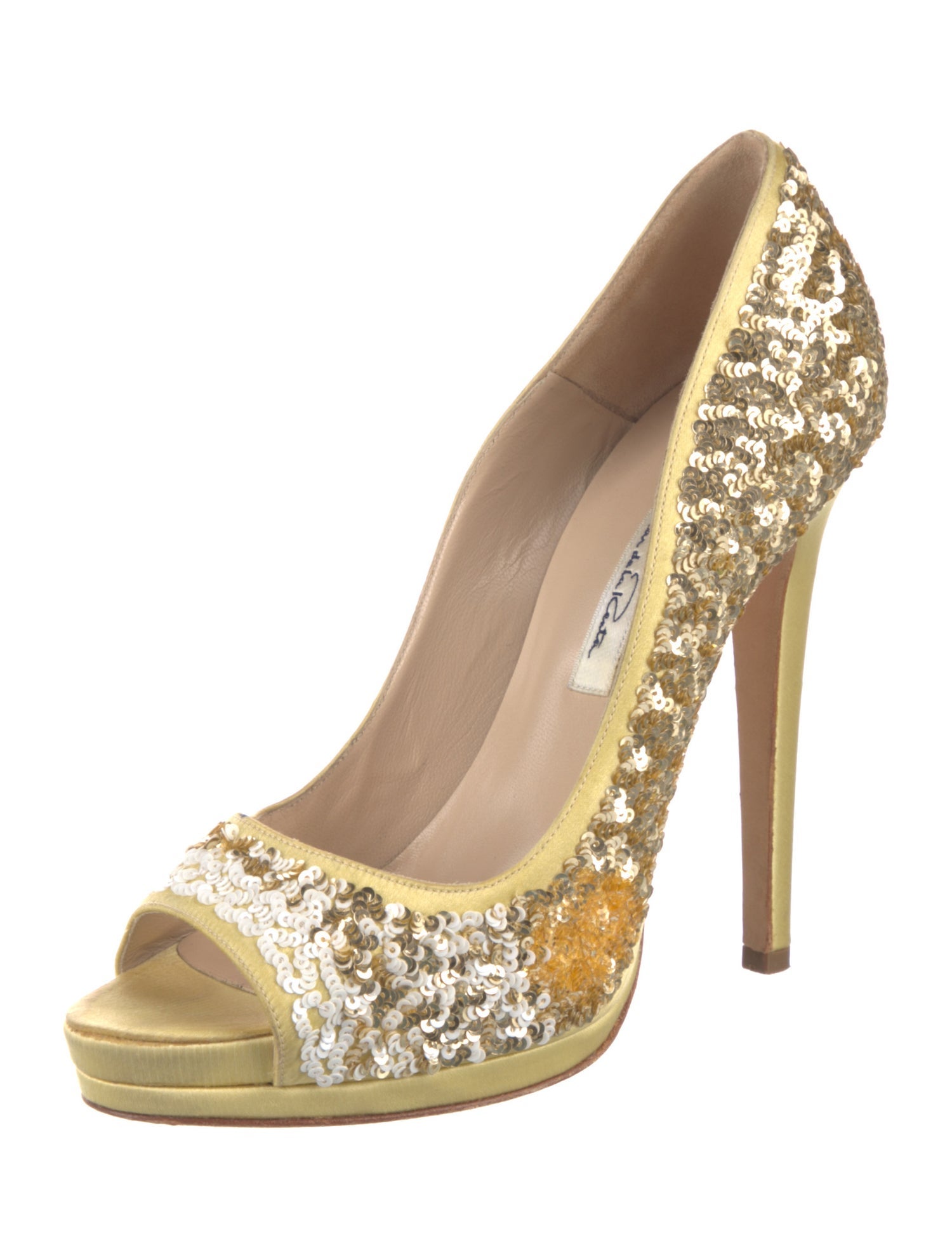Oscar de la Renta Sequins Sequin Embellishments Sandals