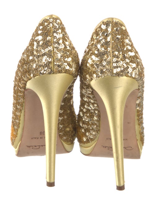 Oscar de la Renta Sequins Sequin Embellishments Sandals