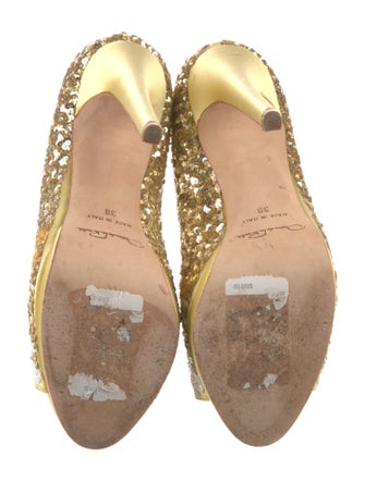 Oscar de la Renta Sequins Sequin Embellishments Sandals