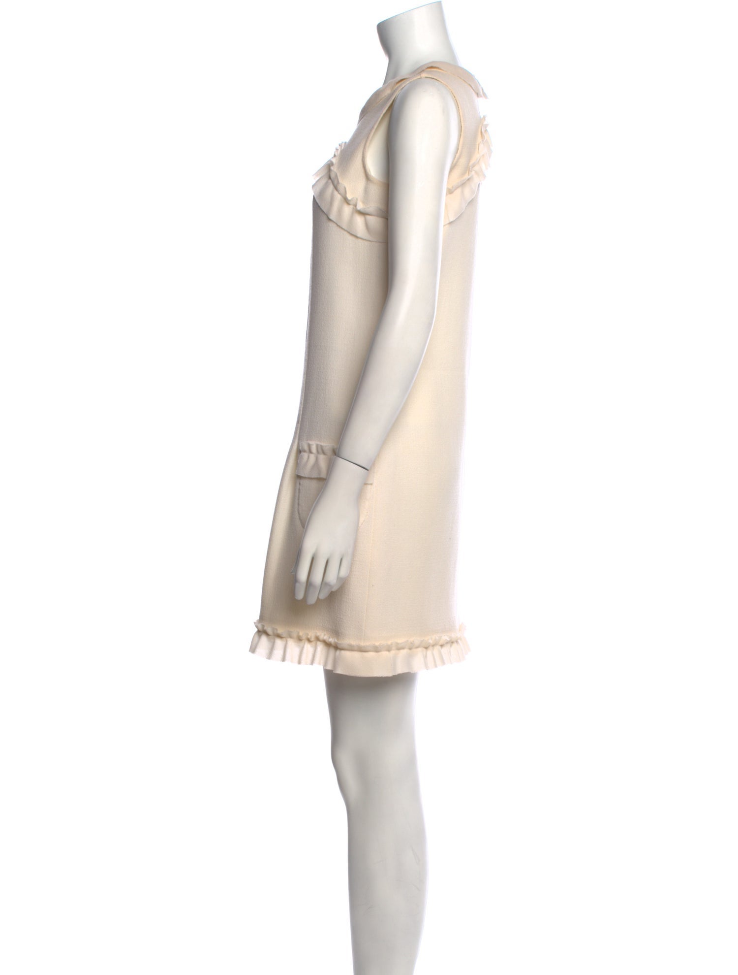 Oscar de la Renta Wool Mini Dress