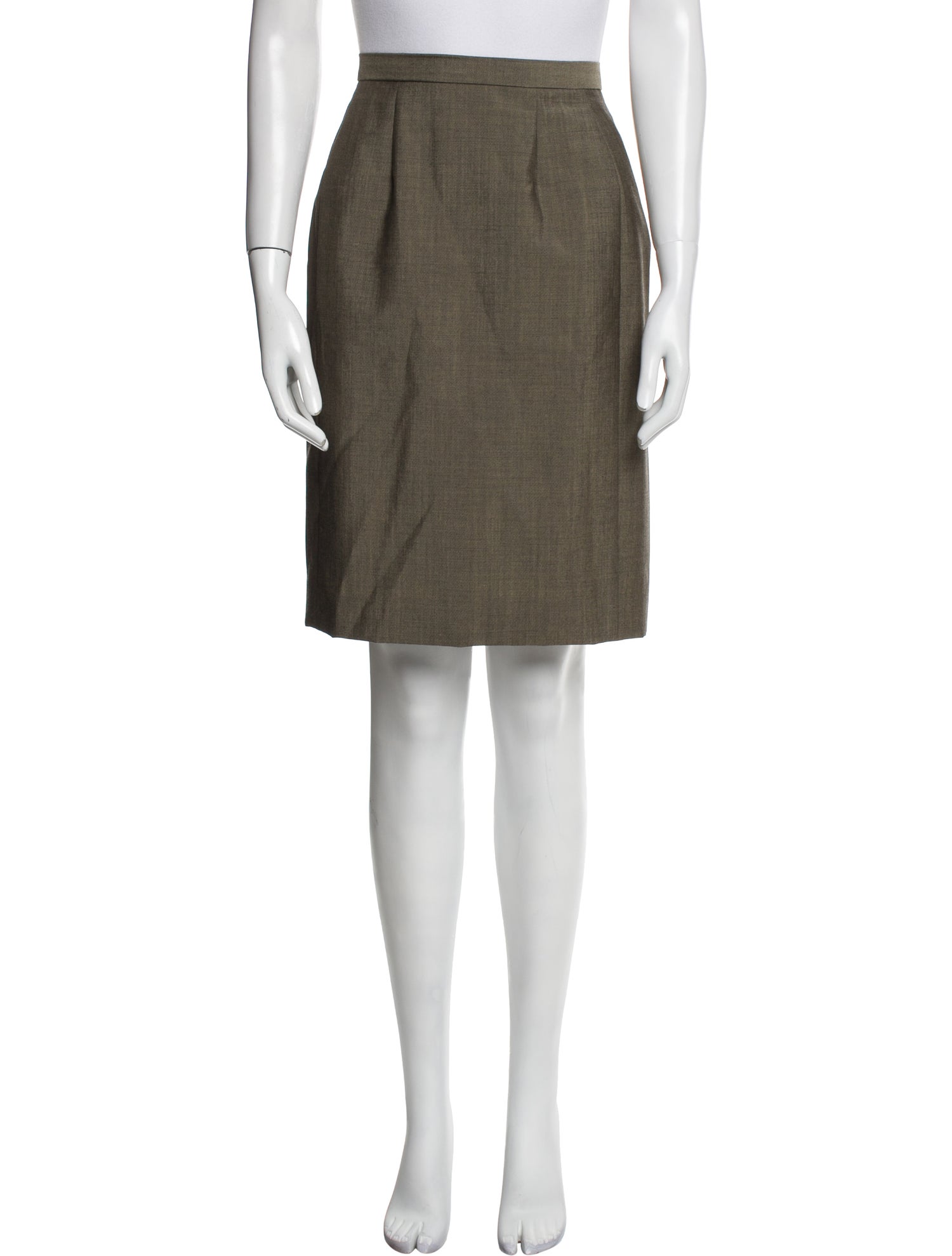 Oscar de la Renta Silk Knee-Length Skirt