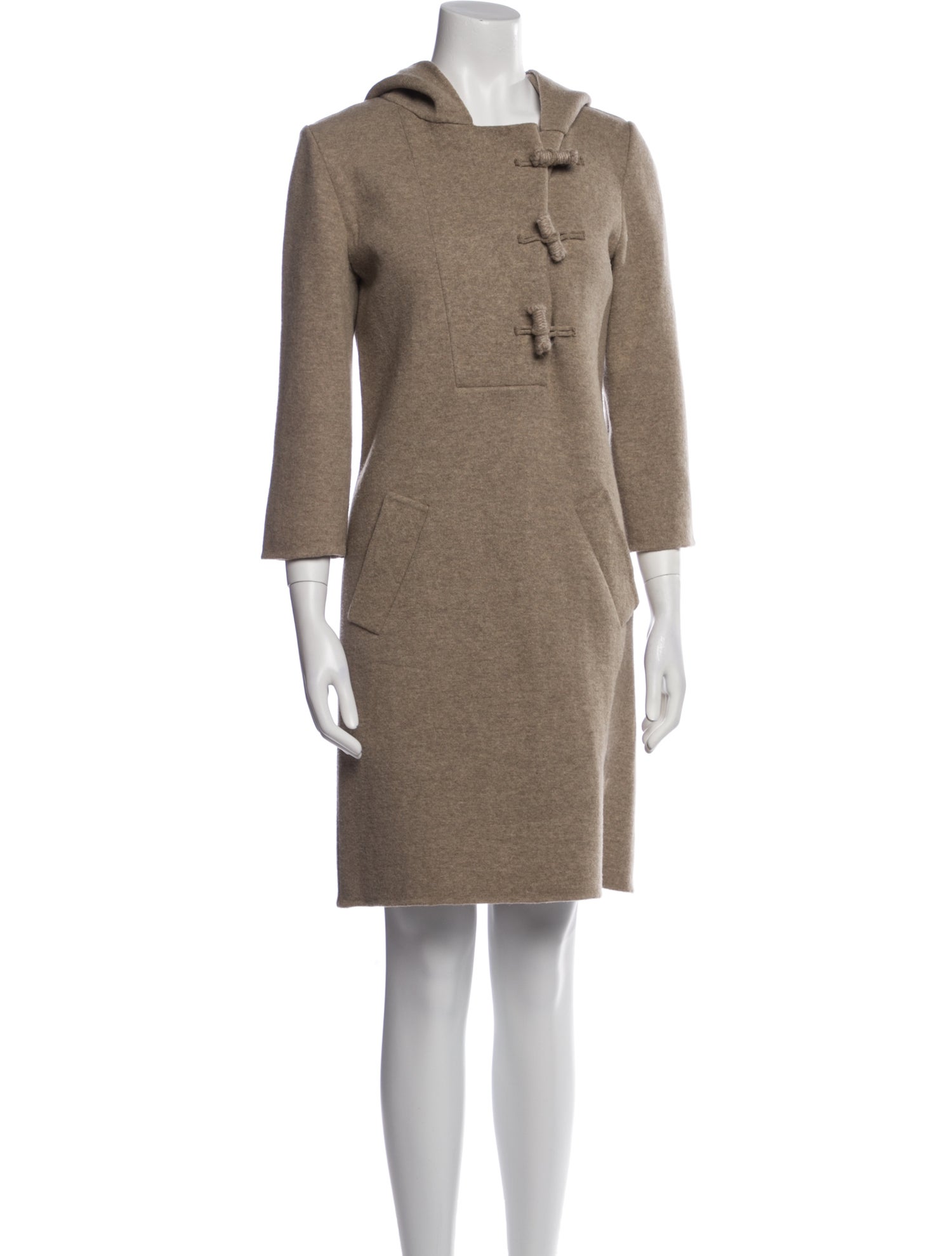 Oscar de la Renta Square Neckline Mini Dress