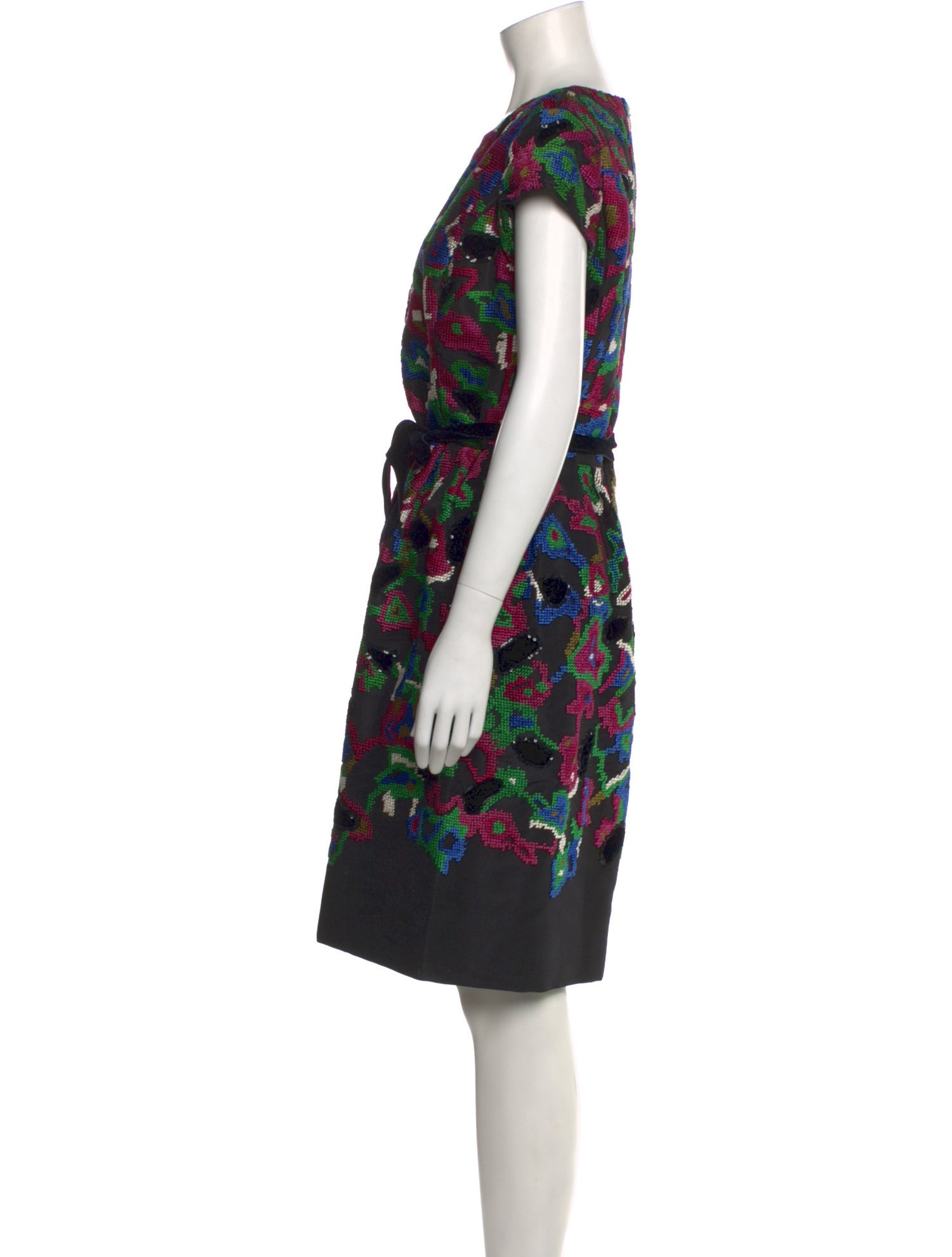 Oscar de la Renta Silk Knee-Length Dress