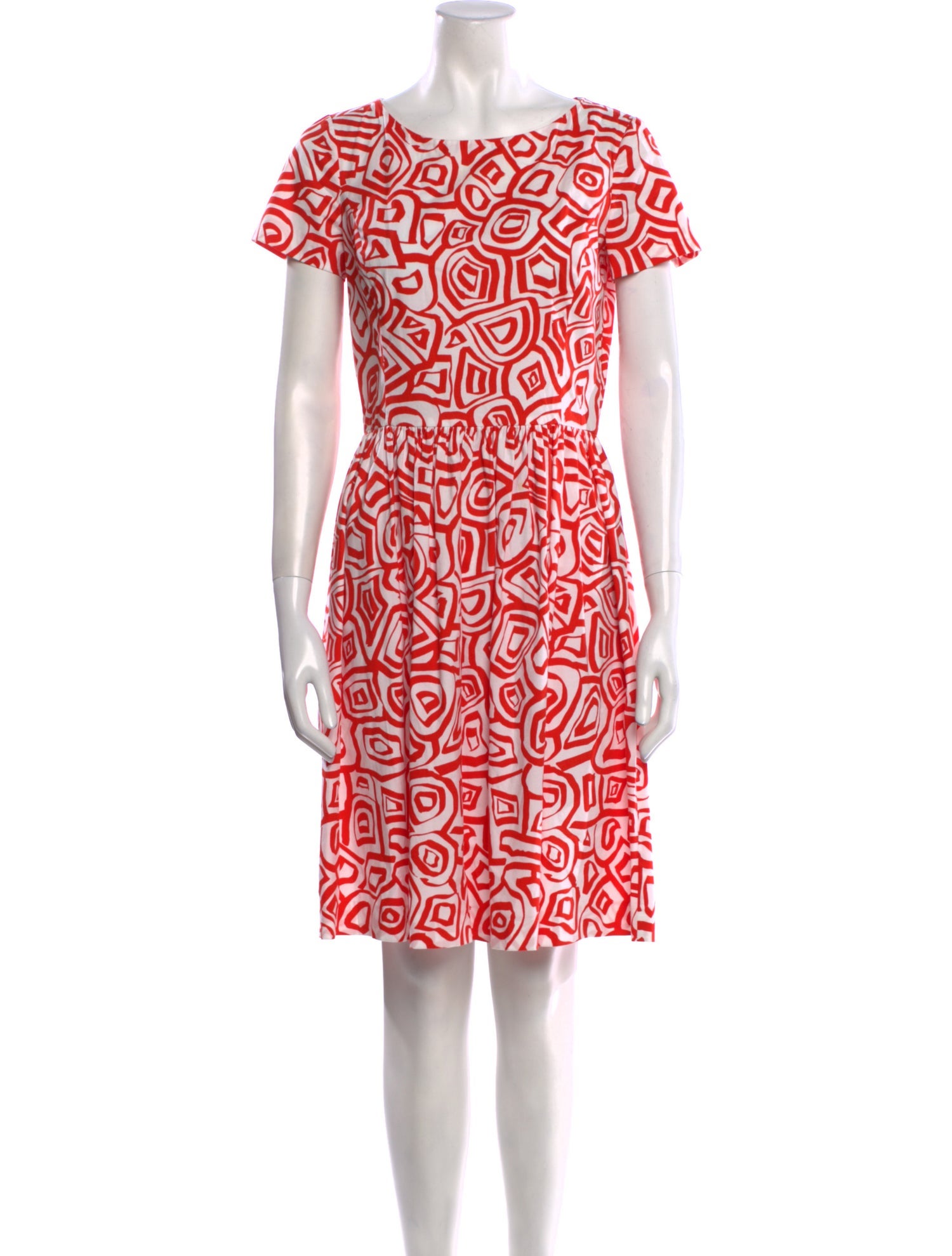 Oscar de la Renta Printed Knee-Length Dress