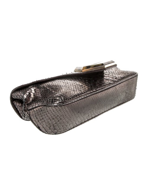 Oscar de la Renta Embossed Leather Minaudière