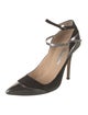 Oscar de la Renta Suede Colorblock Pattern Pumps