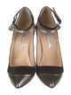 Oscar de la Renta Suede Colorblock Pattern Pumps