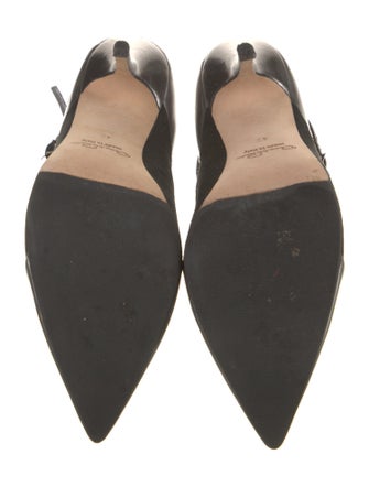 Oscar de la Renta Suede Colorblock Pattern Pumps