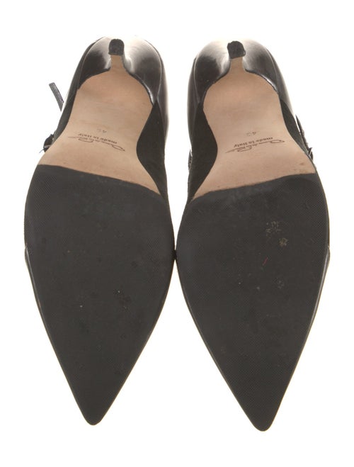 Oscar de la Renta Suede Colorblock Pattern Pumps