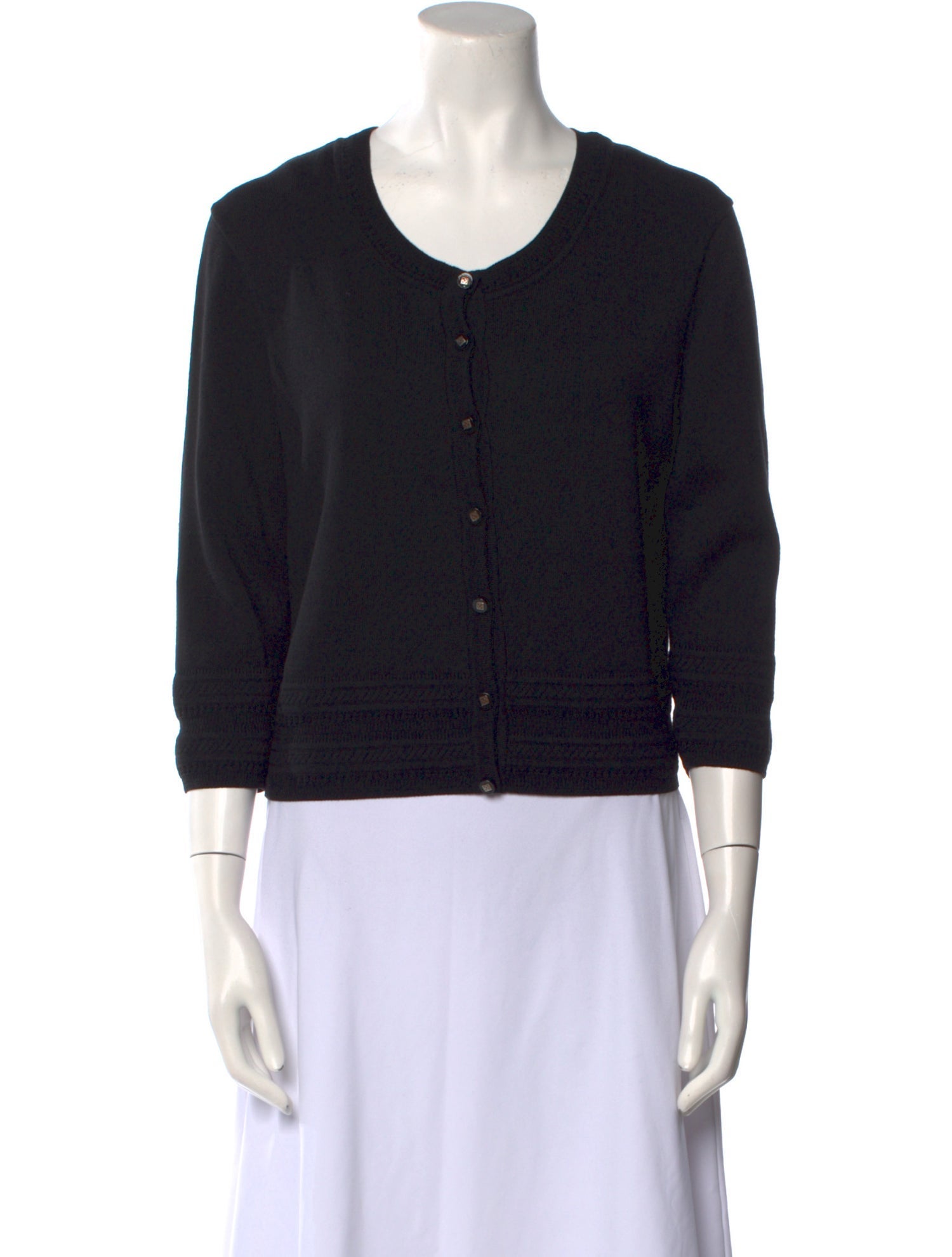 Oscar de la Renta Scoop Neck Sweater