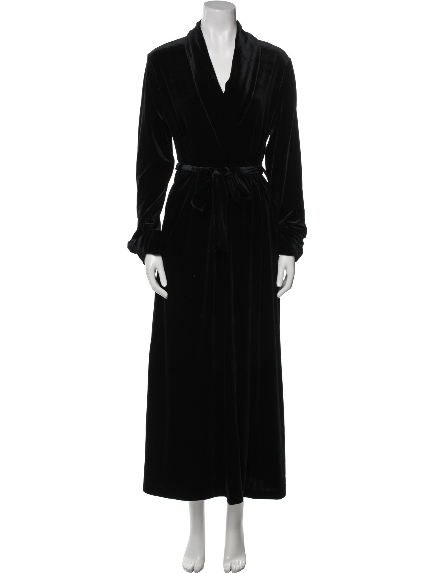 Oscar de la Renta Pink Label Velour Robe