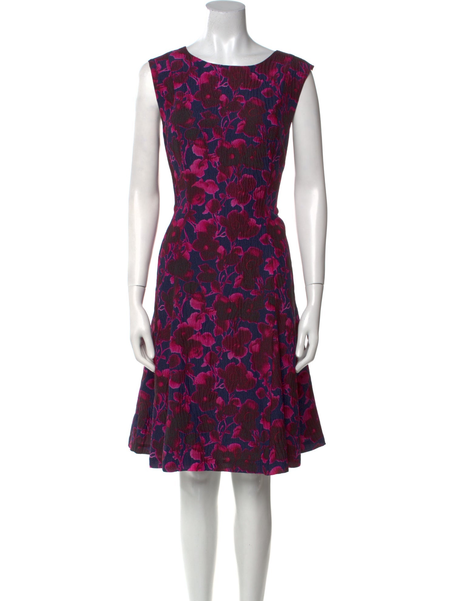 Oscar de la Renta Silk Knee-Length Dress w/ Tags