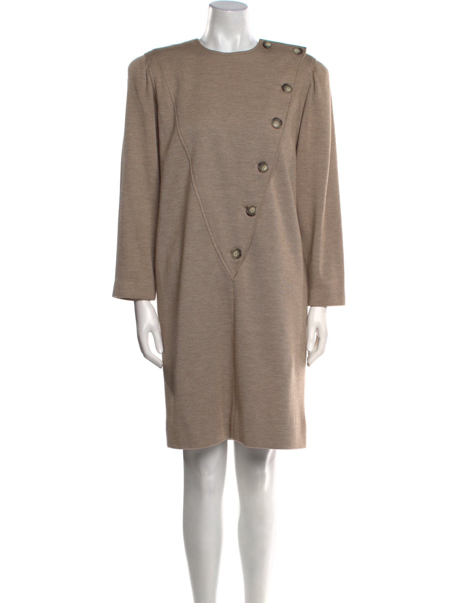 Oscar de la Renta Crew Neck Knee-Length Dress