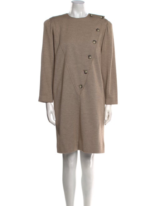 Oscar de la Renta Crew Neck Knee-Length Dress