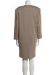 Oscar de la Renta Crew Neck Knee-Length Dress