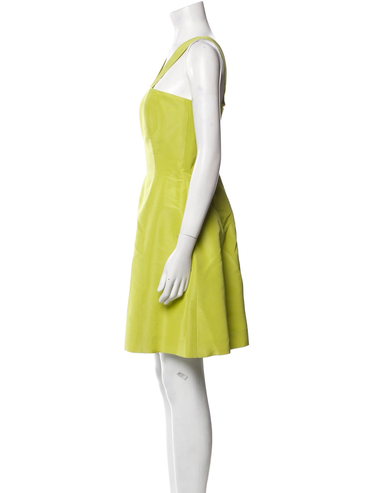 Oscar de la Renta V-Neck Mini Dress