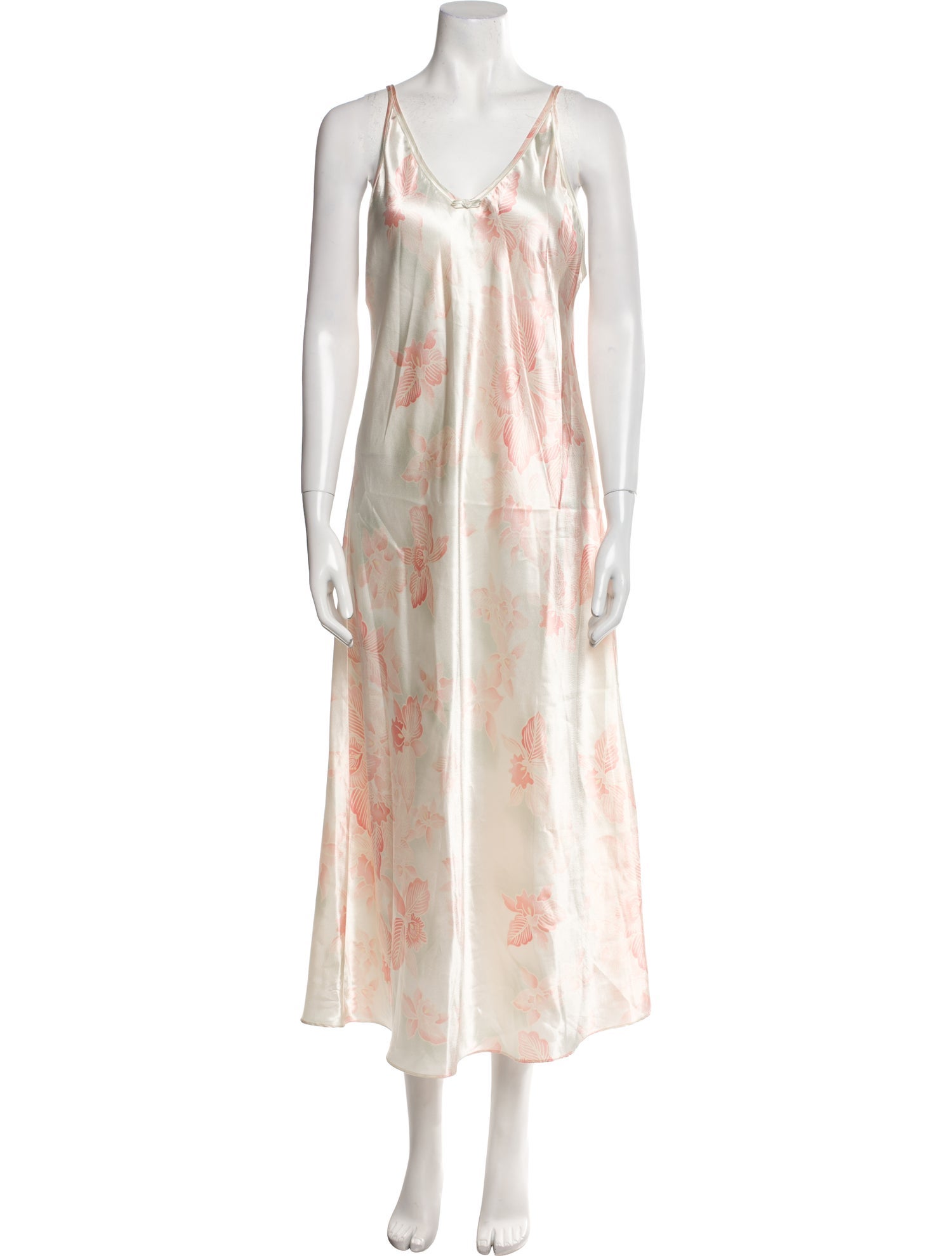 Oscar de la Renta Tie-Dye Print Long Dress
