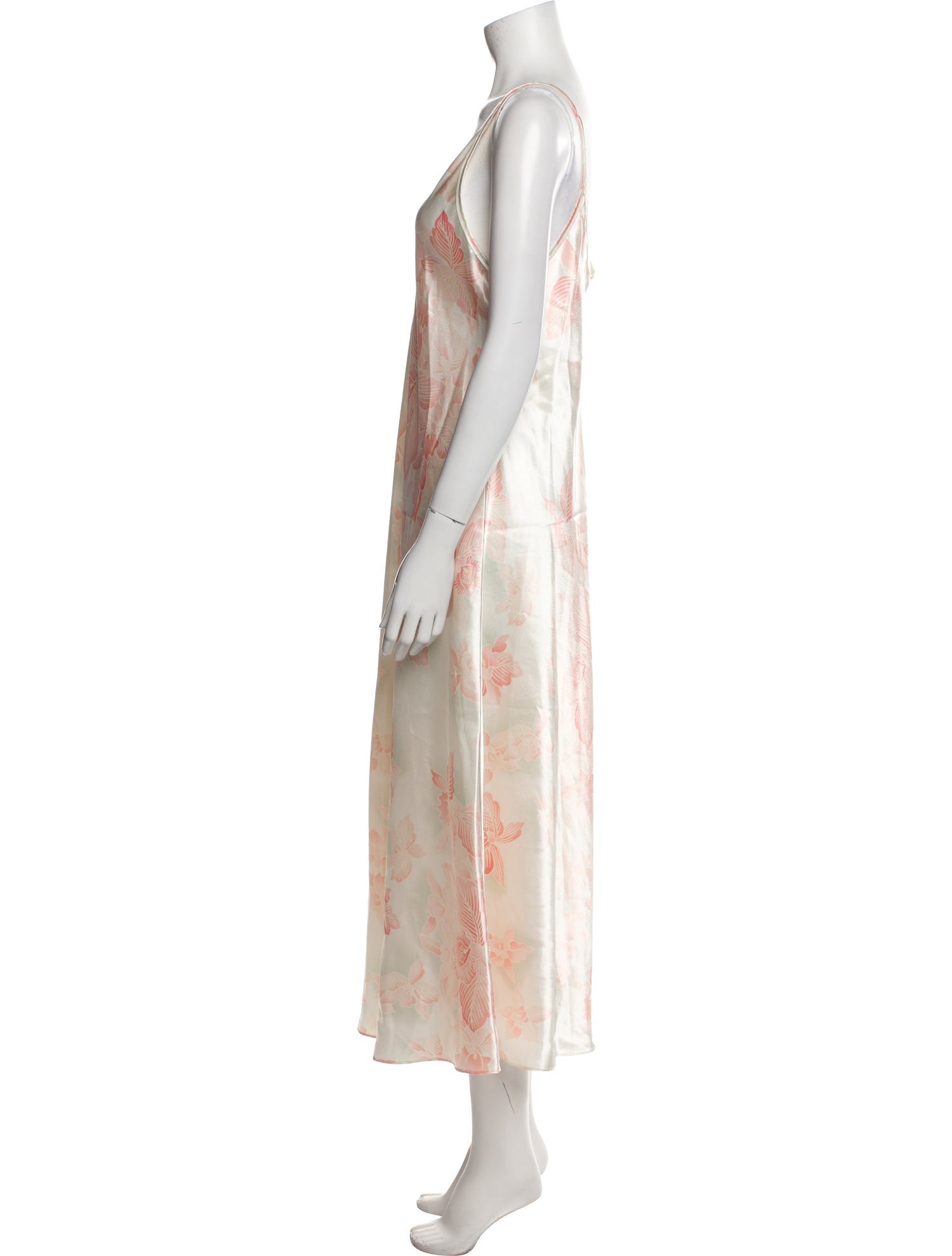 Oscar de la Renta Tie-Dye Print Long Dress