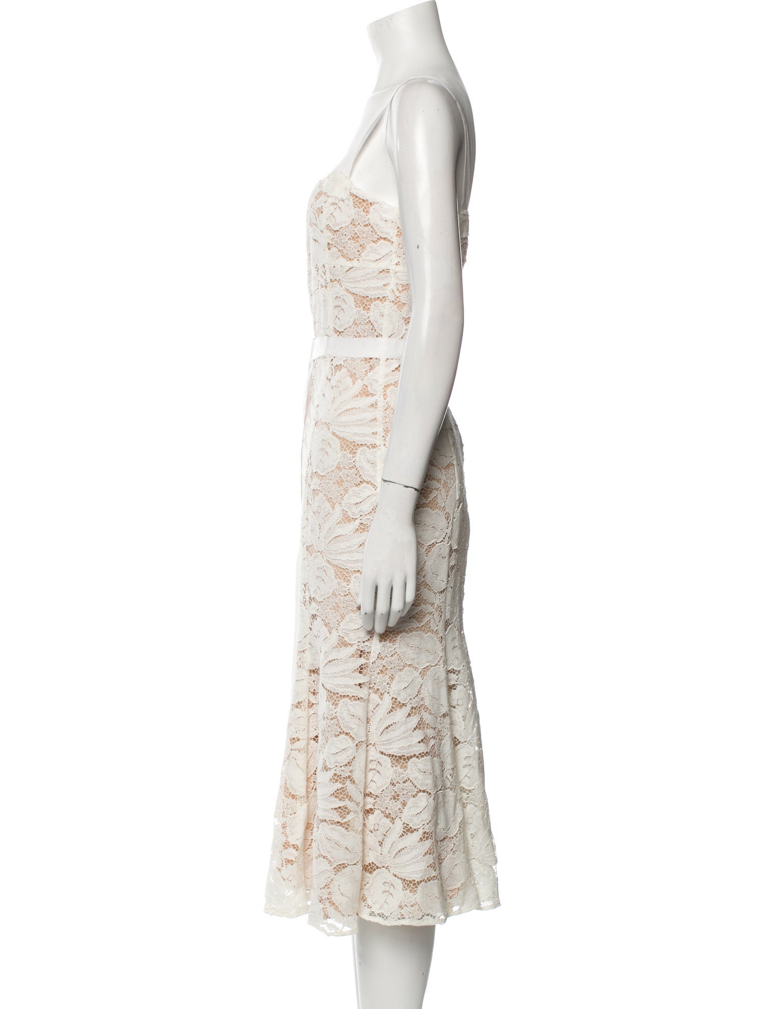 Oscar de la Renta Lace Pattern Midi Length Dress w/ Tags