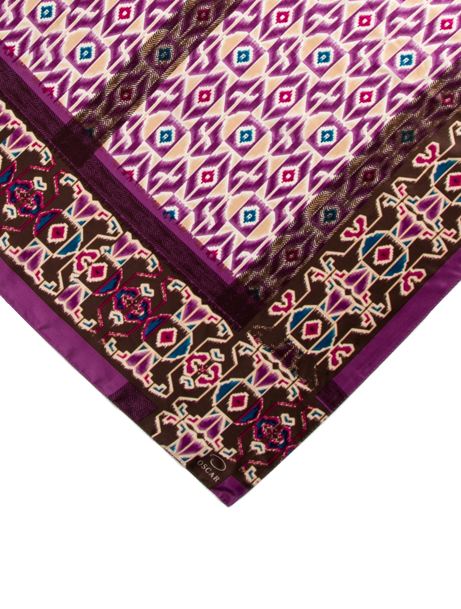 Oscar by Oscar de la Renta Silk Printed Scarf