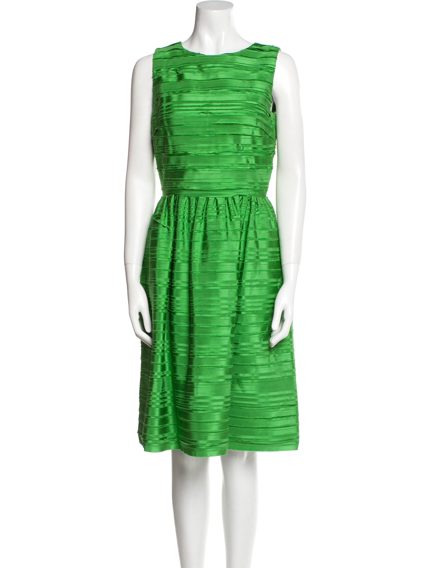 Oscar de la Renta Silk Knee-Length Dress