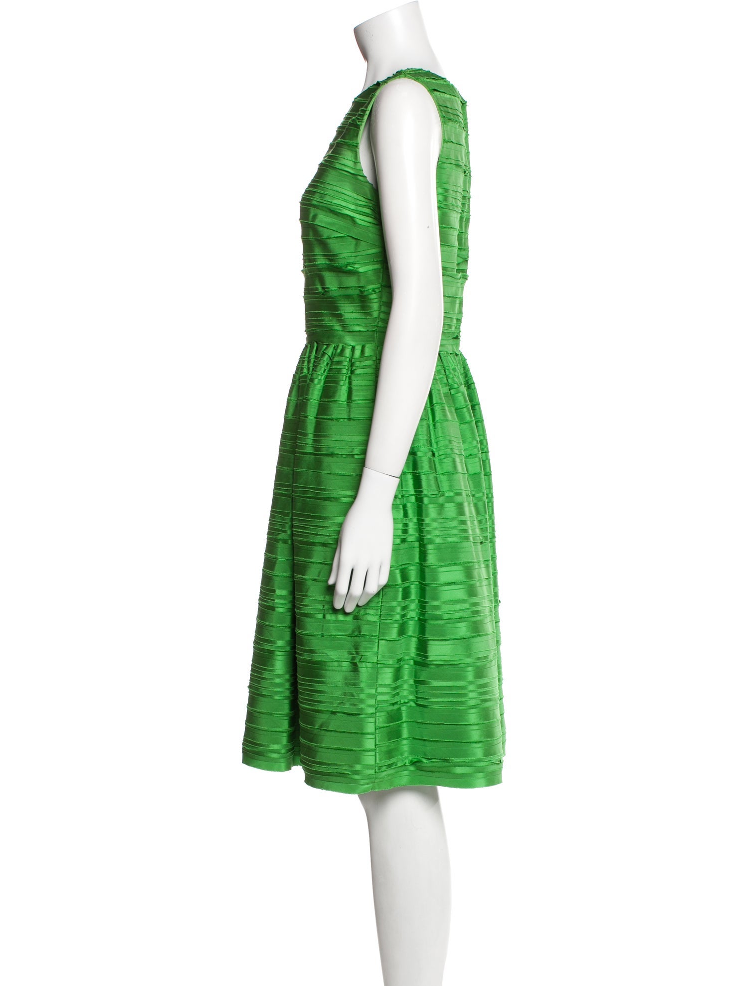 Oscar de la Renta Silk Knee-Length Dress