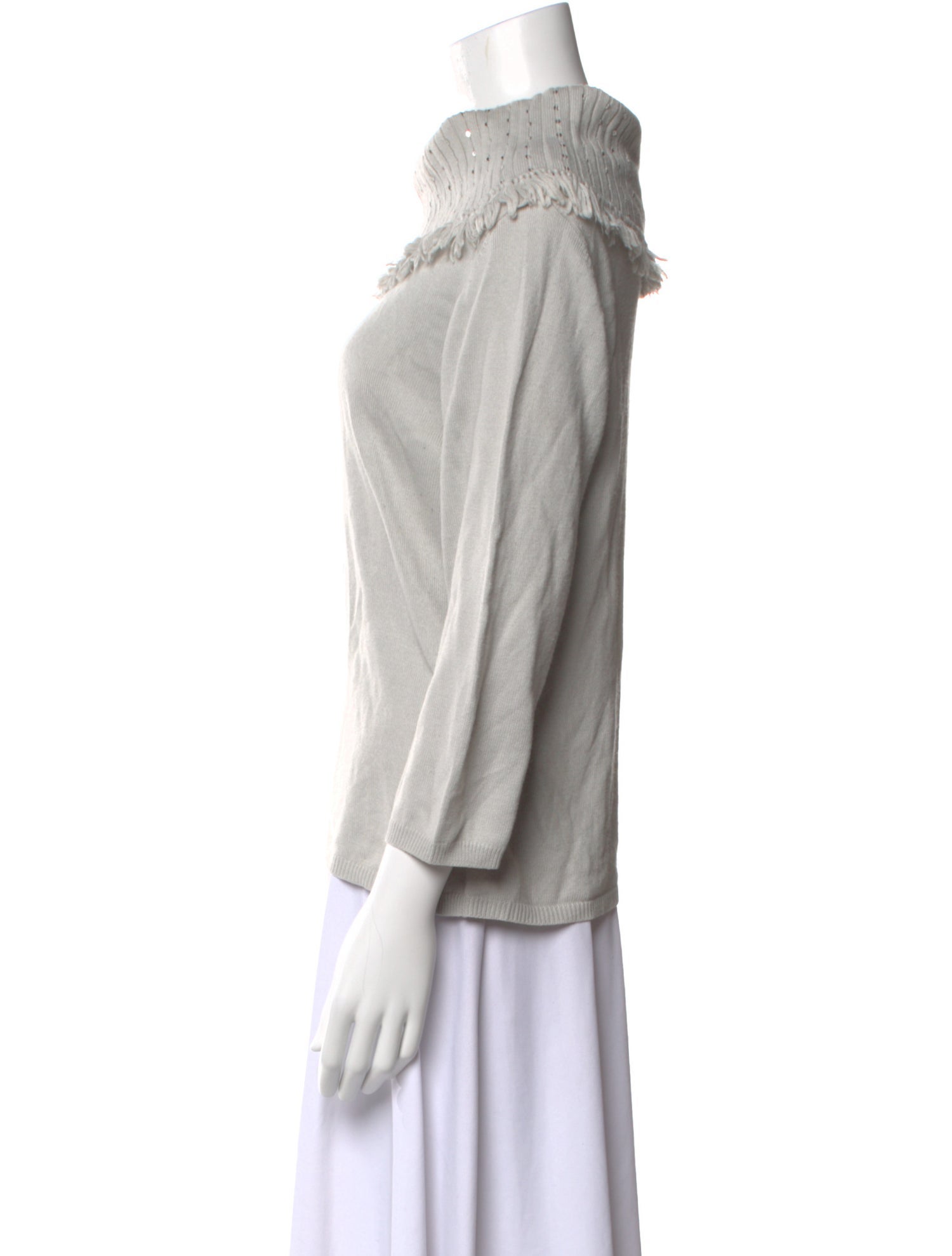 Oscar de la Renta Cowl Neck Sweater