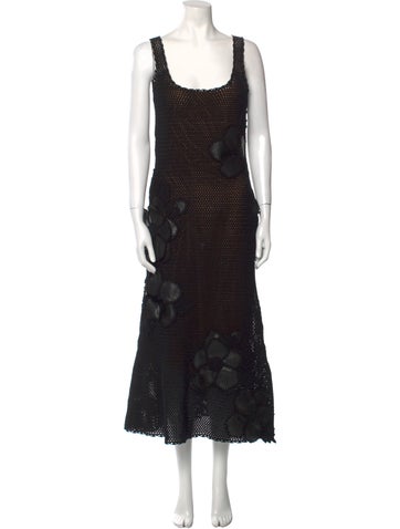 Oscar de la Renta Dresses Printed Long Dress M